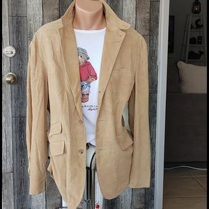 Polo Ralph Lauren men's suede vintage blazer XL